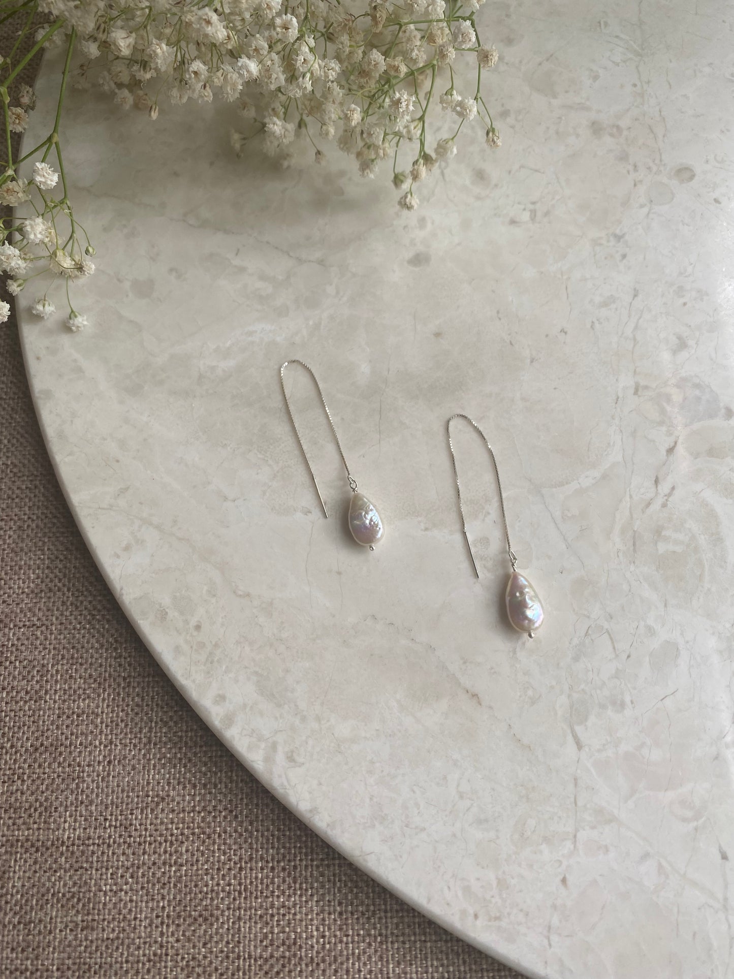 Teardrop Threader Earrings