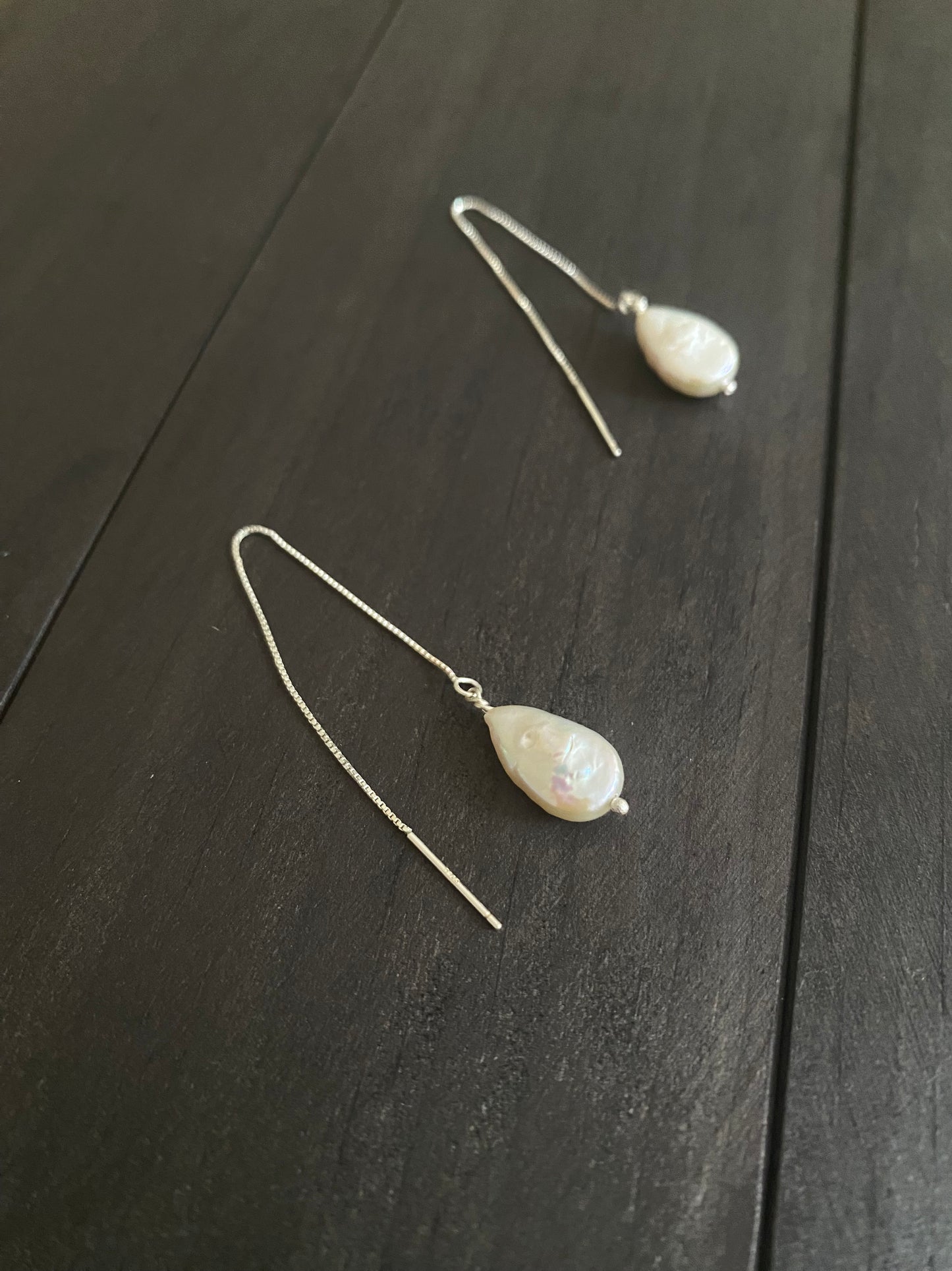 Teardrop Threader Earrings