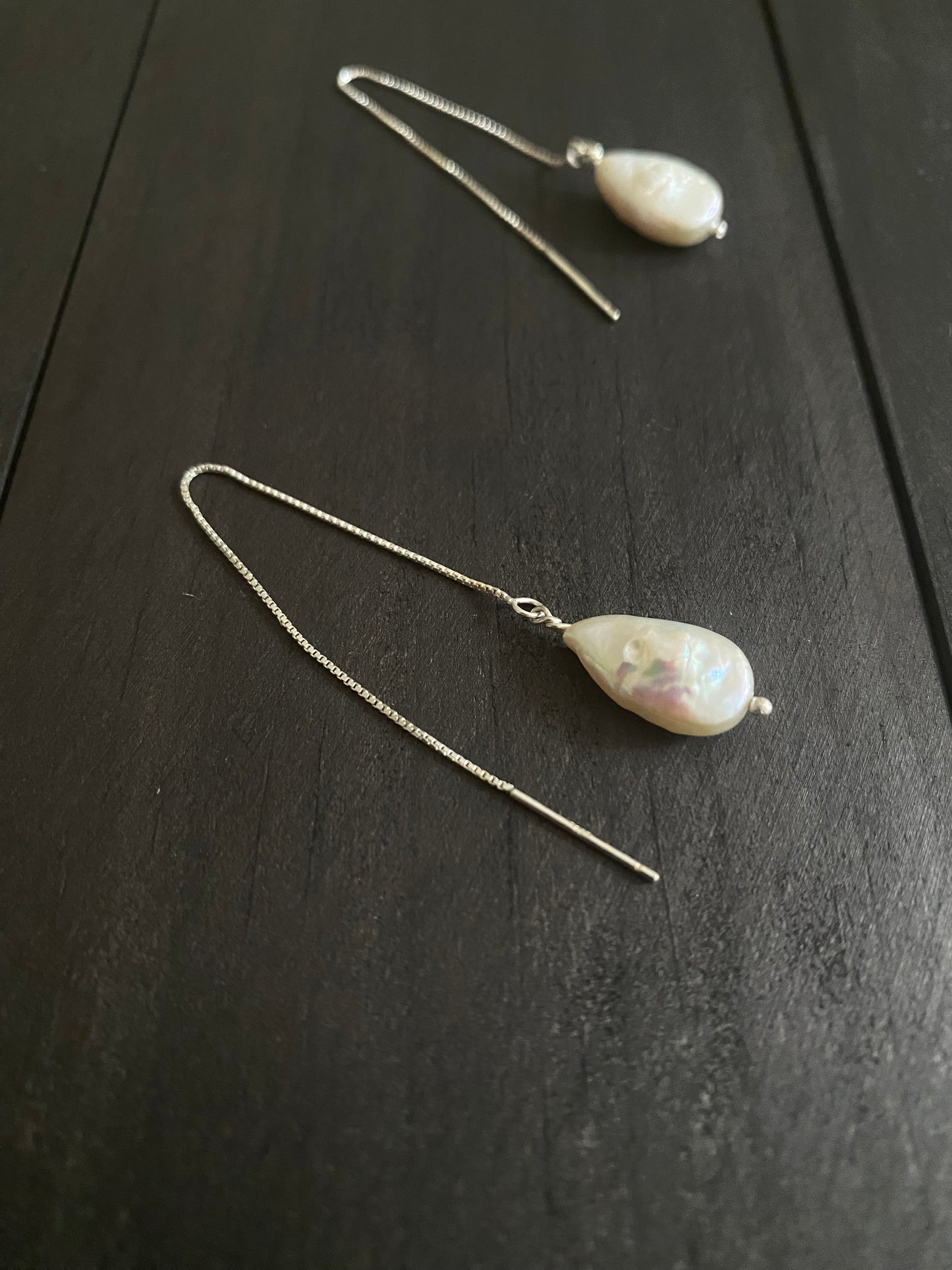 Teardrop Threader Earrings