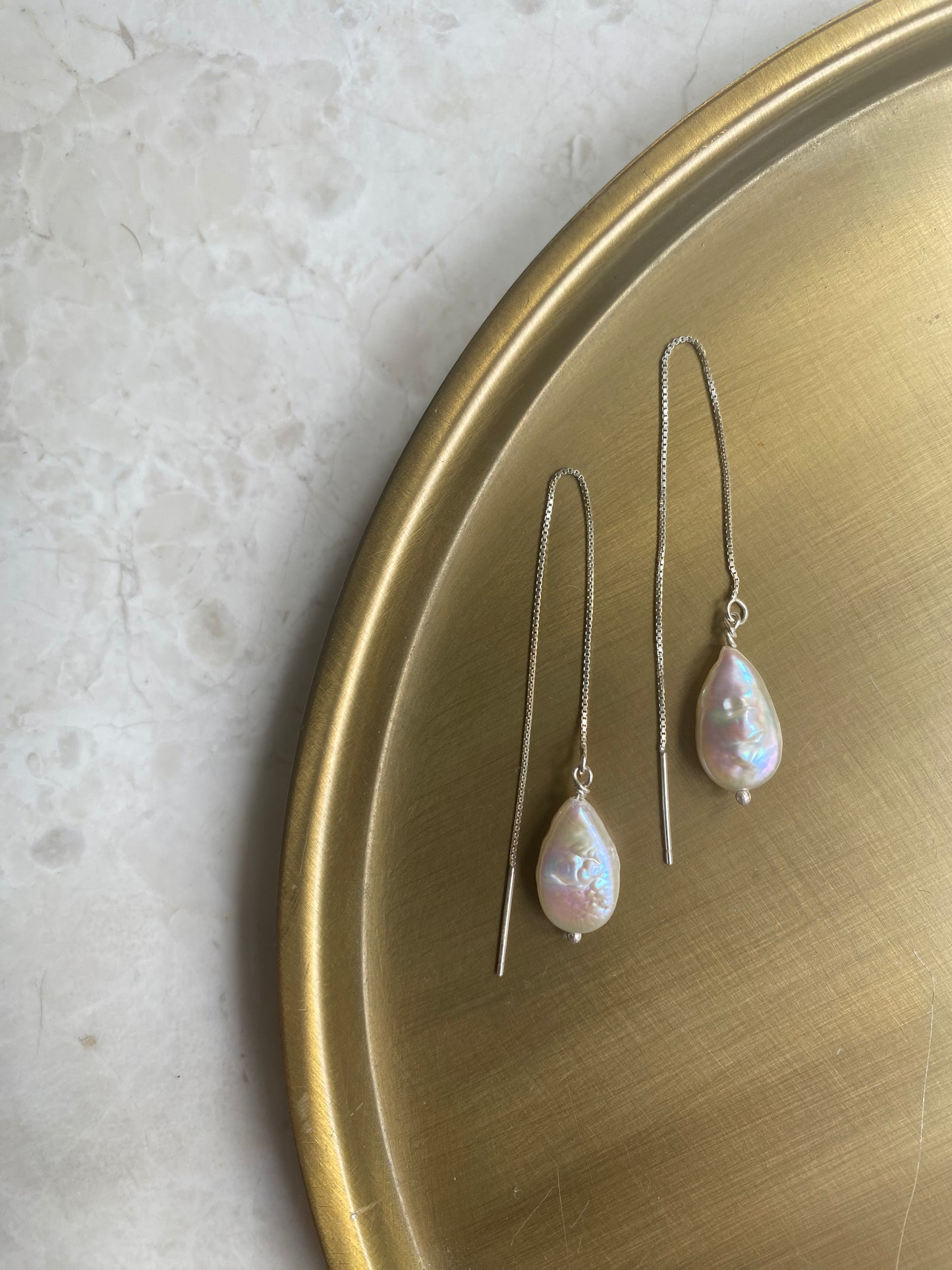 Teardrop Threader Earrings