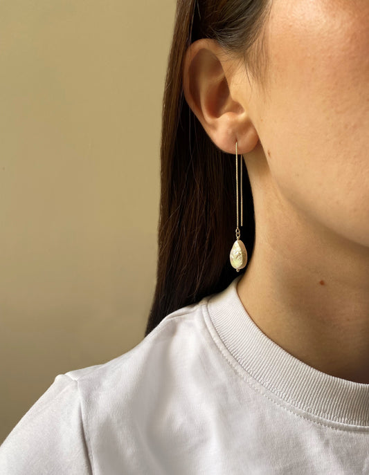 Teardrop Threader Earrings